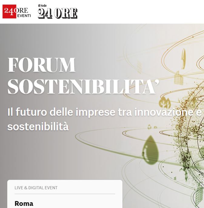 Sostenibilità il Forum del Sole 24 ore con la Santa Sede S.E. Mons